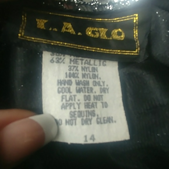 Silver Sequins dress size 14 - Picture 3 of 4